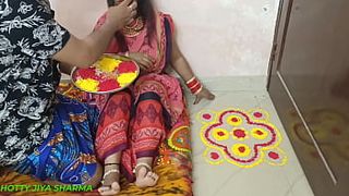 XXX newly married bhabhi celebrate first holi with dever gigantic ebony prick in clear hindi audio