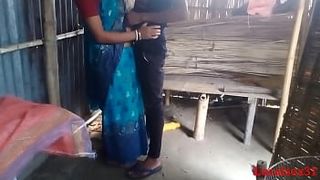 Sky Blue Saree Sonali Fuck in Brother in Law clear Bengali Audio ( Official Film By Localsex31)