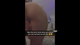 Sleazy hoes! Sexting my step sister on Snapchat until we want SEX - Joyliii