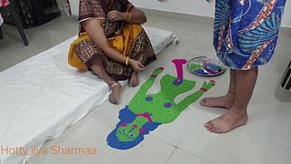 XXX Indian Step sister get ready for fuck with step brother in diwali celebration