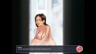 Summertime saga #2 - Spying on sister in the shower - Gameplay commented