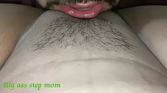Step brother caught red handed while watching porn in Step sister mobile | closeup shaved cunt fucking and Farting