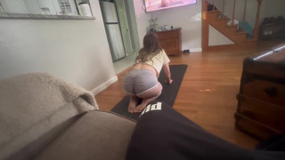 Step Sister gets Rammed Doing Yoga
