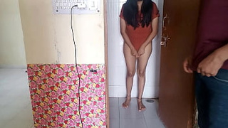 Sister-in-law called the fresh neighbor who was secretly watching in the bathroom and screwed him XXX Bathroom Sex