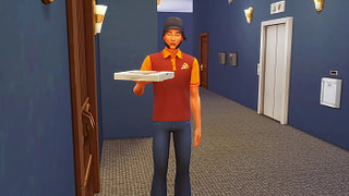 FAMILY TABOO PERVERTED STEPDAUGHTER SEDUCED A PIZZA DELIVERY STUD AND SEDUCED HIM TO JIZZ ON PIZZA (CARTOON SIMS four SFM)
