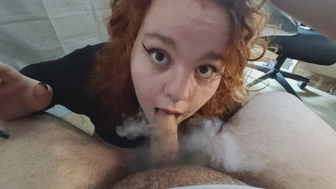 Your sister's best friend gives you a smoking oral sex