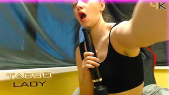 Solo three: Attractive Masturbates Mounts Step Sister