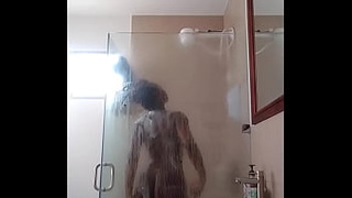 They Said Don't Drop Soap But African Chick In The Shower Dropped The Dildo Wang OMG LOL - Mastermeat1