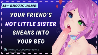 ASMR || Friend's Sexy College Sister Sneaks into Your Bed [Slutty Whispers] [Audio Roleplay]