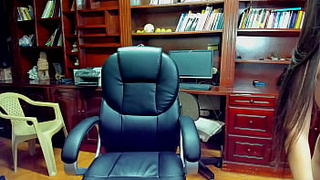 Secretary masturbate anal in office