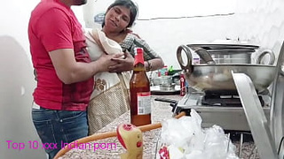 After drinking the step brother plowed his step mother in a clear Hindi voice