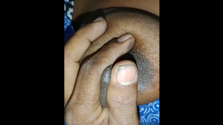 Tamil sister's huge melons squeezed by step-sister in the kitchen room and having sex with step-brothe