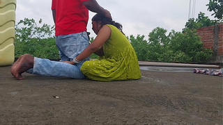 Voyeur meeting of step brother and step sister on the roof – stopped, night passed!"