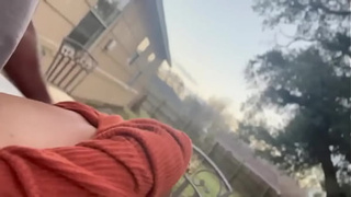 family drama - sneak out your step sister to doggystyle her thin spinner butt-hole outdoors stepdad bbc