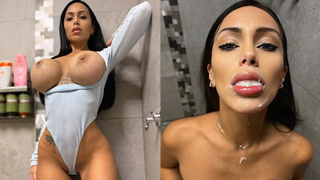Charming step-Sister Teases Step Brother With Her Perfect Monstrous Melons - Lana Myers