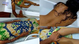 Sri Lankan - Step Bro comes when I'm in the Bathtub " Hey I'm your Step Sister" - Chinese Fine Lovers