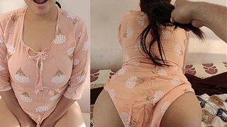 Cute Indian step sister cheated on man to get poked by brother