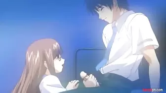 Nutty Anime Brother and Sister first Time Blowjob