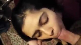 Sister Sucking hot brother Big cock cum in mouth