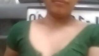 Indian maid showing her BOOBS to owners brother