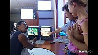 Private African - Retro Fuck Fun With Blonde DPd By BBC & Bro!