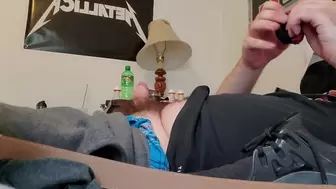 Sniffing and Cums to my Step Sister's Rank Socks and Sneakers