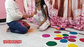 Holi special: भाई ने होली पर खूब रंग लगाया और खूब गांड मारी| साफ हिंदी आवाज़ में