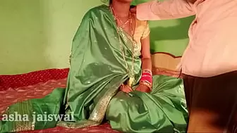 Masti Choda Mast sex tape by speaking in Hindi voice in large sister silk sari from her in-laws